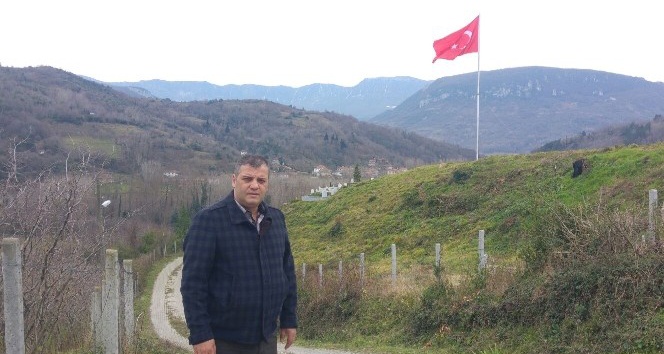 Amasra’dan Zeytin Dalı operasyonuna dev Türk bayrağı ile destek