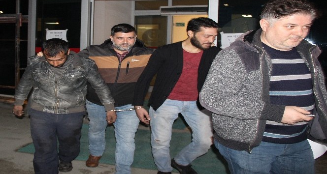 Televizyon hırsızları devriye atan polise yakalandı