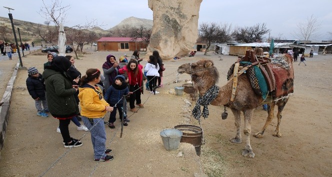 Engelli çocuklar Kapadokya’yı gezdi