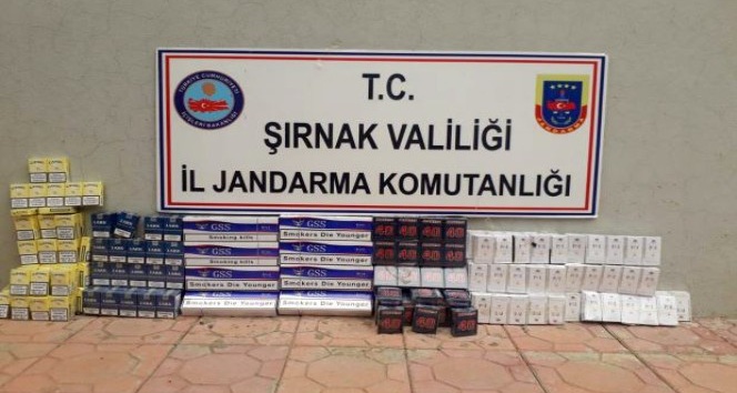 Şırnak’ta 3 bin 350 paket kaçak sigara ele geçirildi