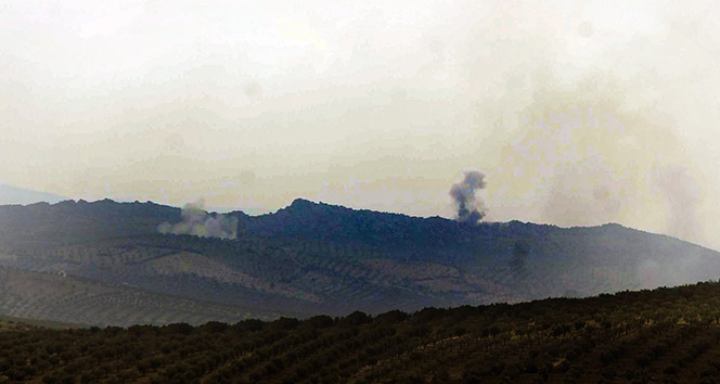 YPG mevzileri yoğun top atışları ile vuruluyor