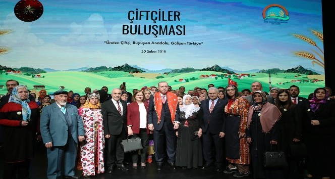Bitlisli çiftçiler Cumhurbaşkanı Erdoğan ile buluştu
