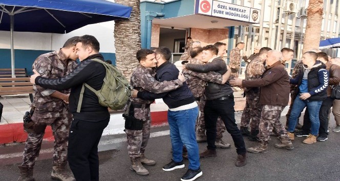 Mersin’de özel hareket polisleri Afrin’e uğurlandı