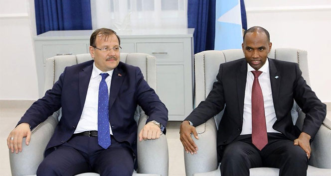 Başbakan Yardımcısı Çavuşoğlu, Somali Başbakanı Hayri ile görüştü