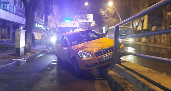 Ankara&#039;da trafik kazası: 1 yaralı