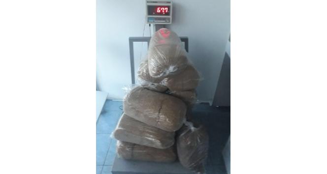 Nevşehir’de 67 kilo kaçak tütün ele geçirildi