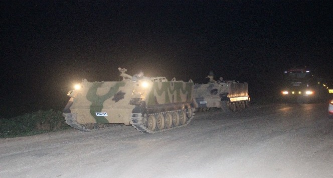 Hatay’daki sınır birliklerine tank sevkiyatı sürüyor