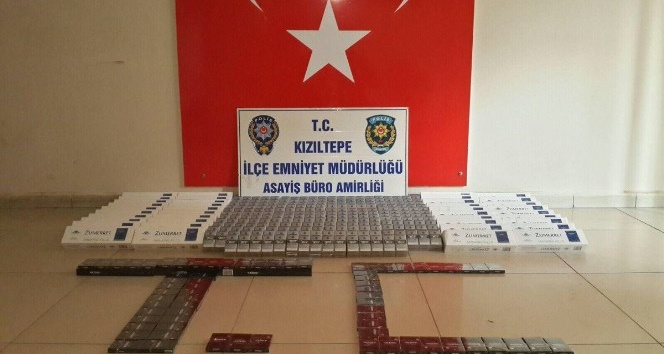 Kızıltepe’de 1070 paket kaçak sigara yakalandı