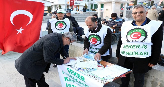 Yozgat Şeker Fabrikası’nın özelleştirilmemesi için imza kampanyası başlatıldı