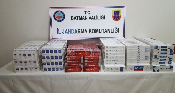Hasankeyf’te 7 bin 210 paket kaçak sigara ele geçirildi