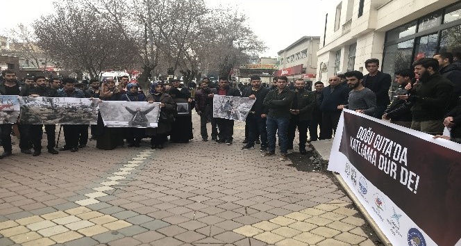 Iğdır’da Doğu Guta için basın açıklaması