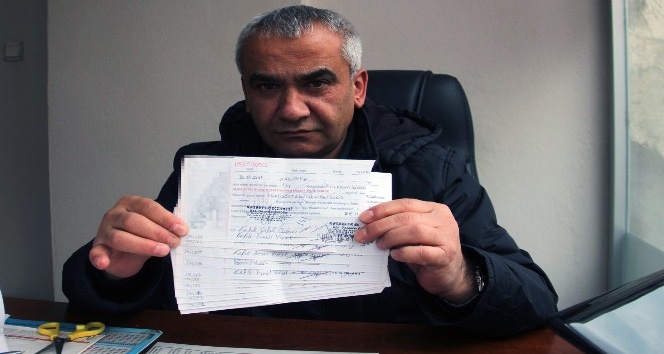 Ödediği borcuna karşılık gelen haciz şoku ile sarsıldı