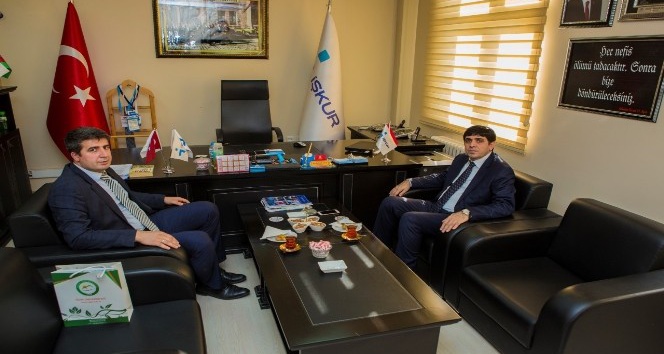 Rektörü Alma’dan, İŞKUR müdürüne ziyaret