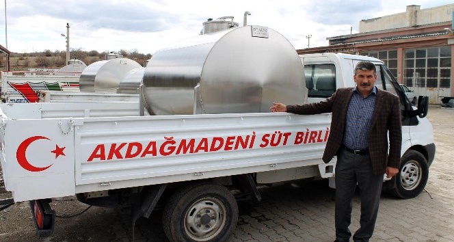 Akdağmadeni’nde Sütler Toplanıyor