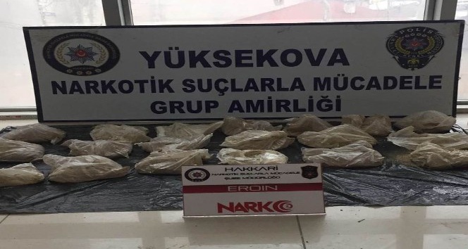 Yüksekova’da uyuşturucu operasyonu