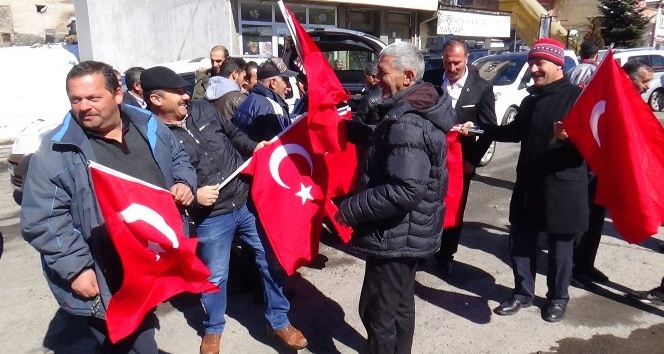 Sarıkamış’ta, Afrin’e destek konvoyu düzenlendi