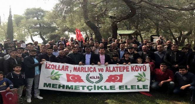 Kilis’in köylerinden Mehmetçiğe büyük destek