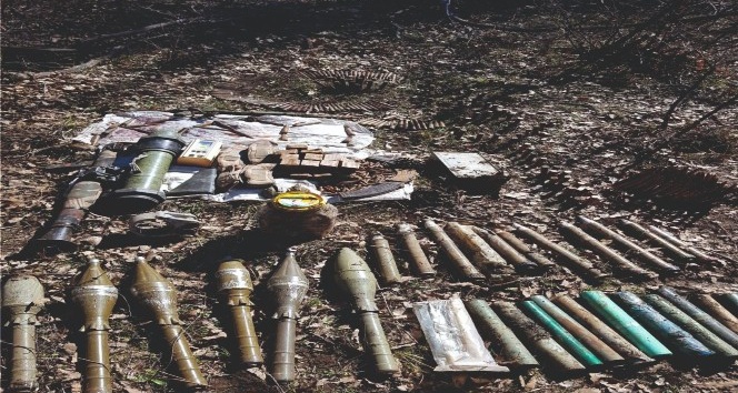 Şırnak’ta PKK’ya ait çok sayıda mühimmat ele geçirildi