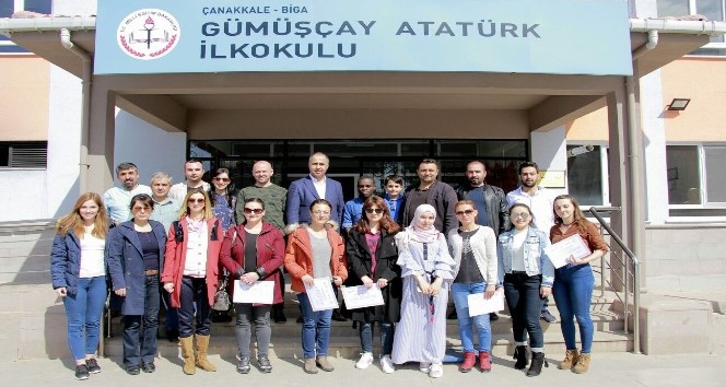 Biga’da yabancı dil olarak Türkçe öğretimi tamamlandı