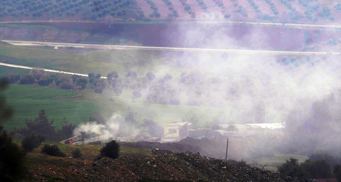 Afrin ve çevresindeki YPG hedefleri top atışına tutuldu