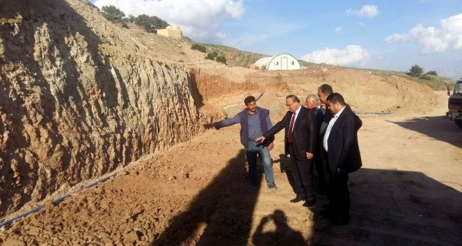 Kaymakam Avcı 18 derslikli İlkokul inşaatını inceledi