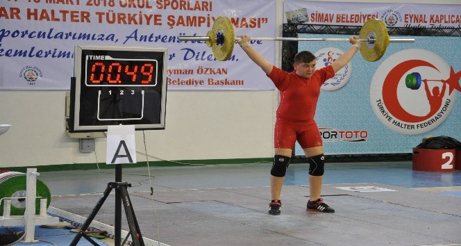 Okul Sporları Yıldızlar Türkiye Halter Şampiyonası sona erdi
