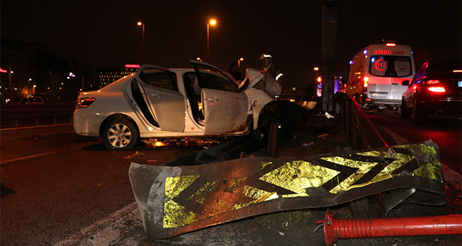 Bakırköy’de kaza; 1’i ağır 3 yaralı