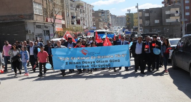 Şırnak’ta otizm farkındalık yürüyüşü yapıldı