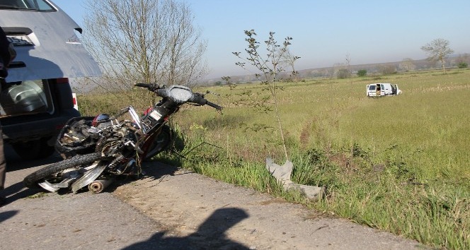 Çaldığı motosikletle kaza yapan genç hayatını kaybetti