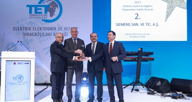 Siemens 2017 yılında en çok ihracat yapan firma oldu
