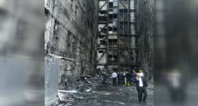 Taksim Eğitim Araştırma Hastanesi&#039;nde yangının çıktığı yer ilk kez görüntülendi