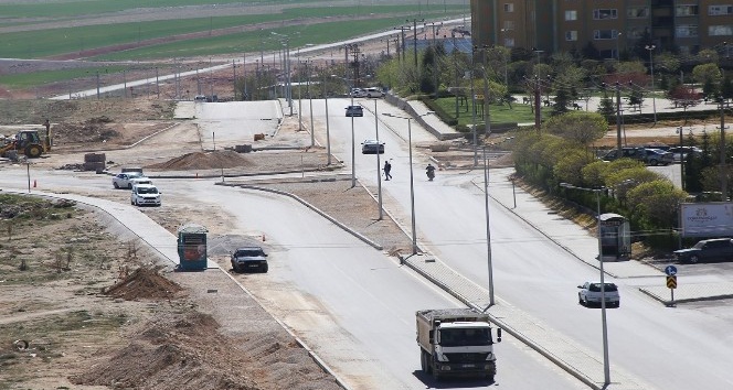 Karaman’da dönel kavşak çalışması