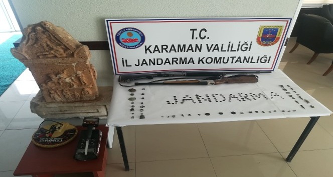 Karaman’da tarihi eser operasyonu