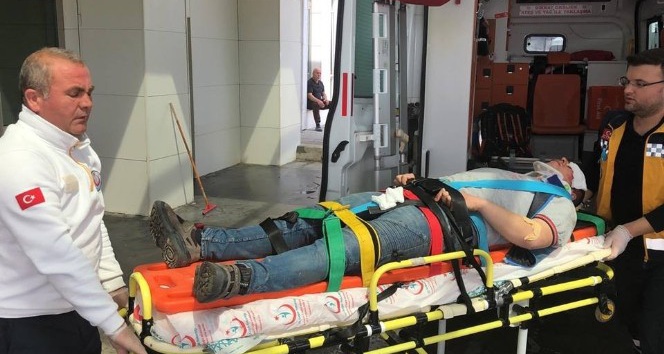 Karaman’da iskeleden düşen işçinin kafatası kırıldı