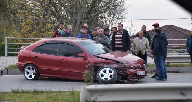 Sinop’ta trafik kazası! 1 yaralı