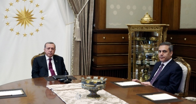 Cumhurbaşkanı Erdoğan, Hakan Fidan’ı kabul etti...