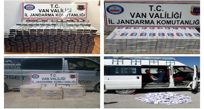 Van’da 15 bin 150 paket kaçak sigara ele geçirildi