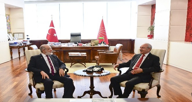 Kılıçdaroğlu, SP Genel Başkanı Karamollaoğlu ile görüştü