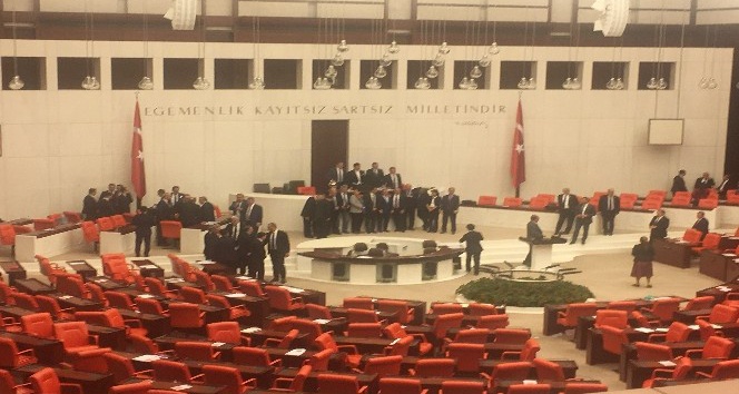 Milletvekilleri Genel Kurulu oturumu bittikten sonra fotoğraf çektirdiler
