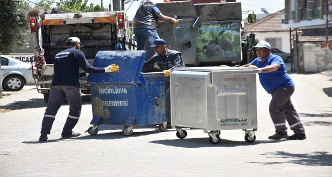 İncirliova’da çöp konteynırları yenileniyor