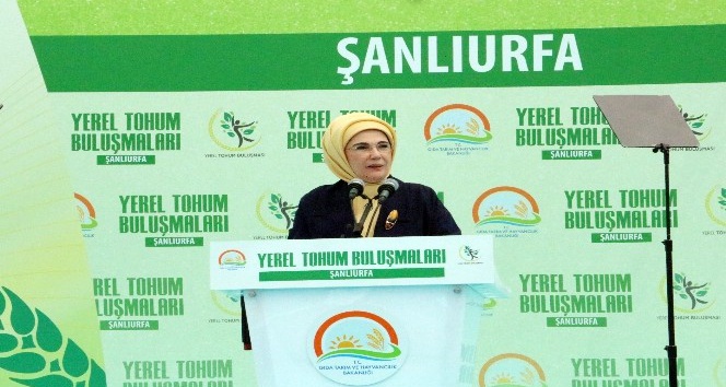 Emine Erdoğan Şanlıurfa’da 3. Yerel Tohum Buluşmaları’na katıldı