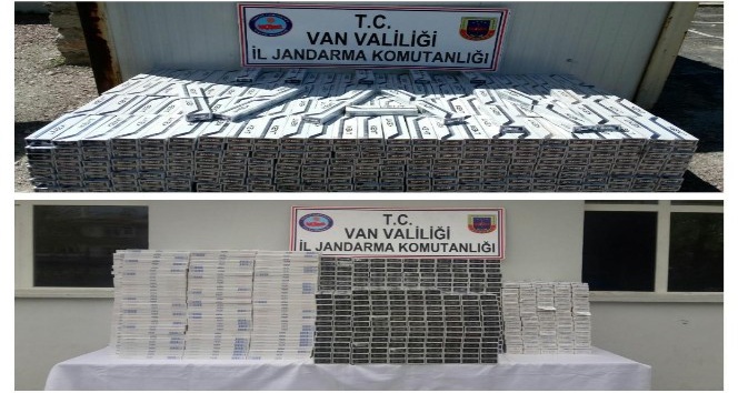 Jandarma 6 ilçede 37 bin 330 paket kaçak sigara ele geçirdi