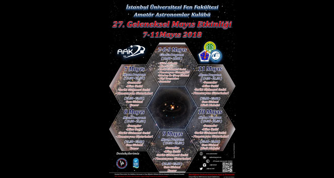 Amatör Astronomlar Kulübü’nün Mayıs etkinliği İstanbul Üniversitesi’nde gerçekleşecek