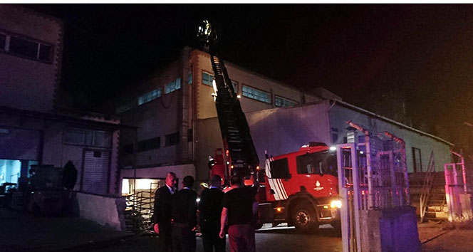Pendik&#039;te fabrika yangını: 1 yaralı