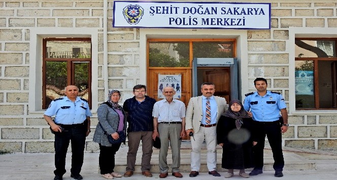 Şehit ailesi, oğullarının isminin verildiği polis merkezini ziyaret etti