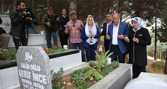 Babasının mezarını ziyaret eden Muharrem İnce: 'Baba bugünü görmeni isterdim'