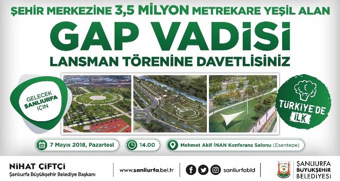 GAP Vadisi lansman töreni düzenlenecek