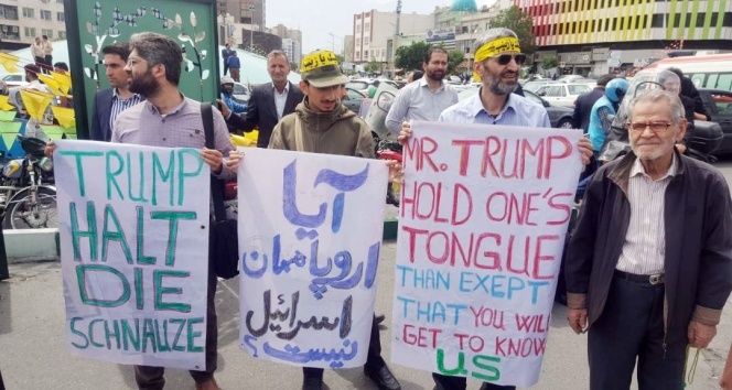 İran’ın farklı eyaletlerinde ABD karşıtı sloganlar yükseldi