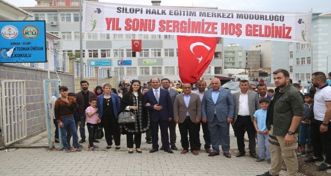 Silopi Halk Eğitim Merkezi’nden yıl sonu sergisi