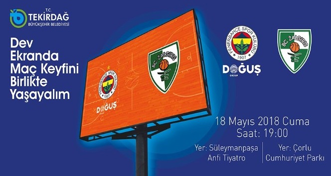 Fenerbahçe’nin maçı meydanlarda izlenecek